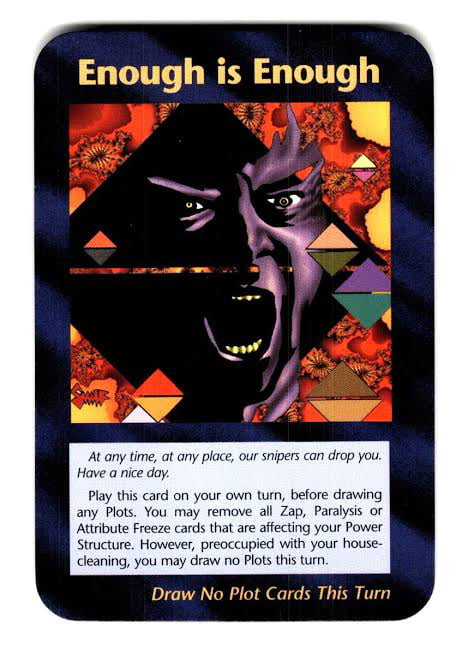 Enough is Enough Carta Illuminati con Donald Trump