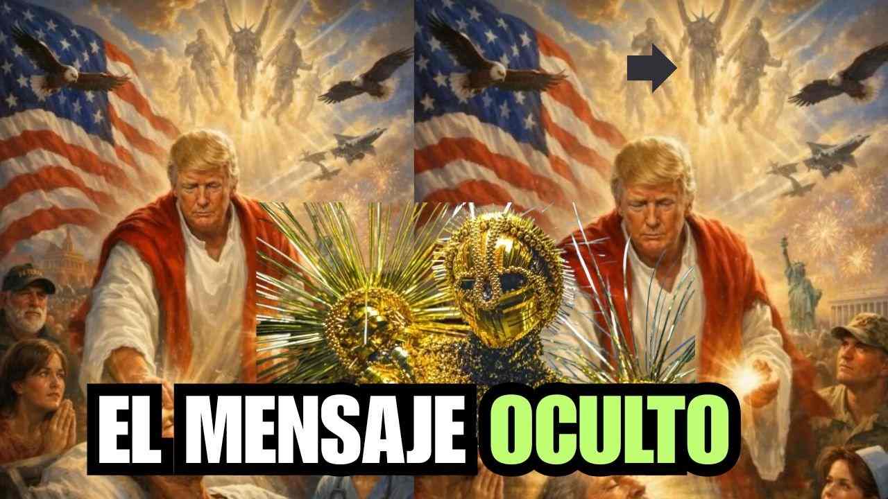 El Extraño Ser que Aparece en la Imagen de Trump Jesús Nos avisa de la llega del Blue Beam y la falsa invasión